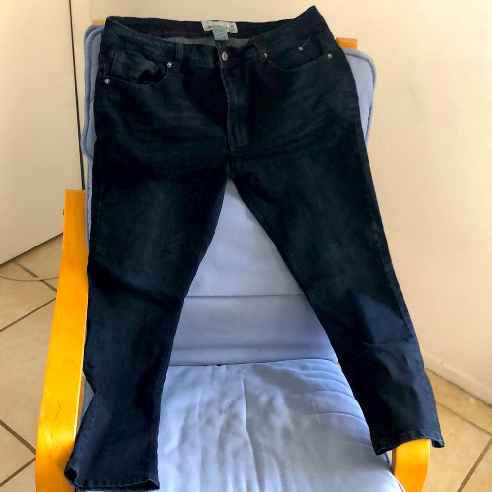 Men’s dark denim jeans